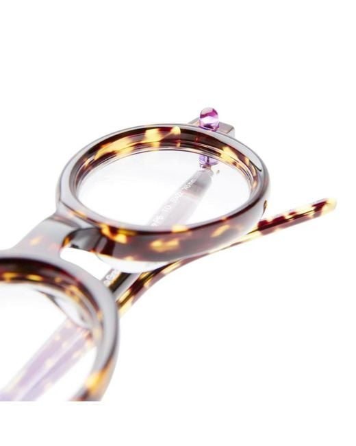 Kuboraum White Round-Frame Glasses for men