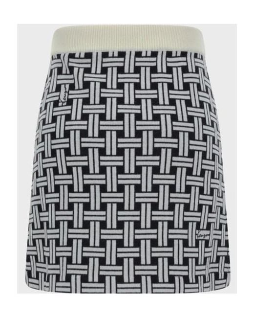 KENZO Black Weave Mini Skirt