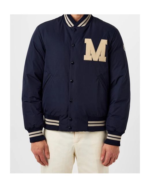 Moncler Blue Latelin Logo Down Jacket for men