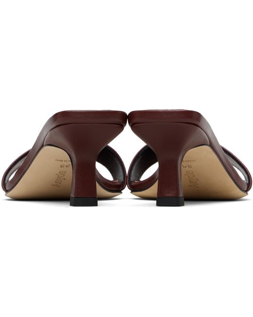 Aeyde Brown Gilly High-Heeled Sandals