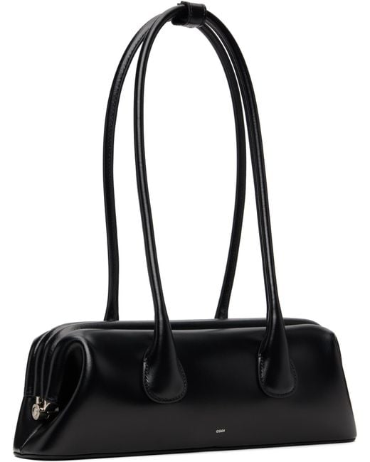 OSOI Black Boat Wide Mini Shoulder Bag