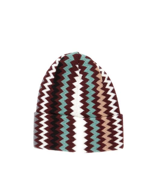 Missoni Blue Zig Zag Patterned Beanie for men