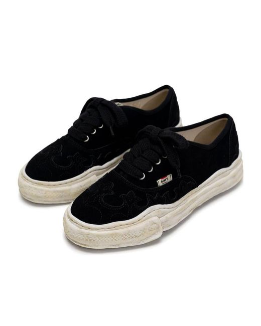 Maison Mihara Yasuhiro Black 'Baker' Og Sole Western Detail Suede Low-Top Sneaker for men