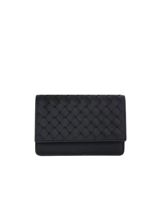 Bottega Veneta Black Weaving Wallet for men