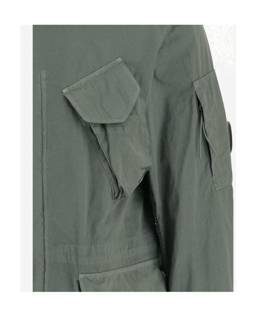 C P Company Gray Utility Overshirt for men