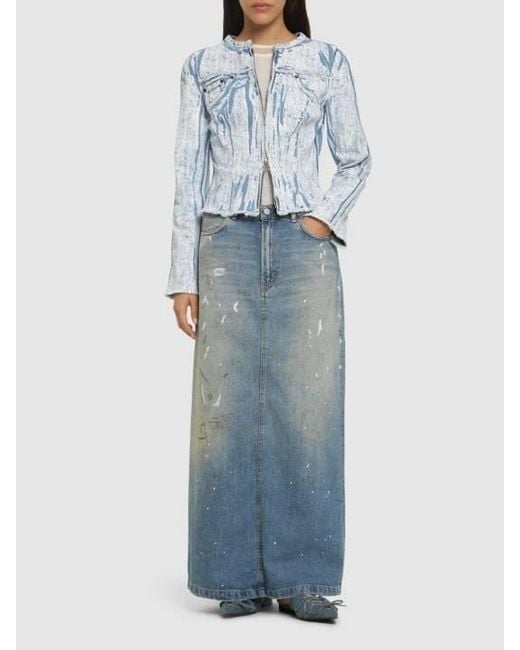 Acne Blue Long-Sleeved Denim Jacket