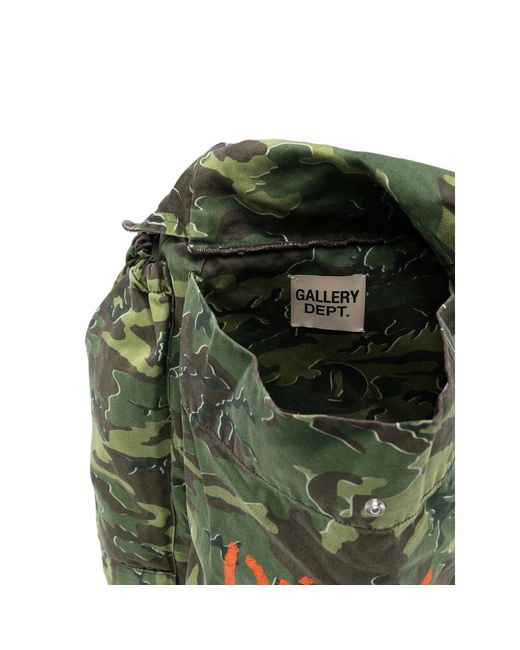 GALLERY DEPT. Green Camouflage Backpack for men
