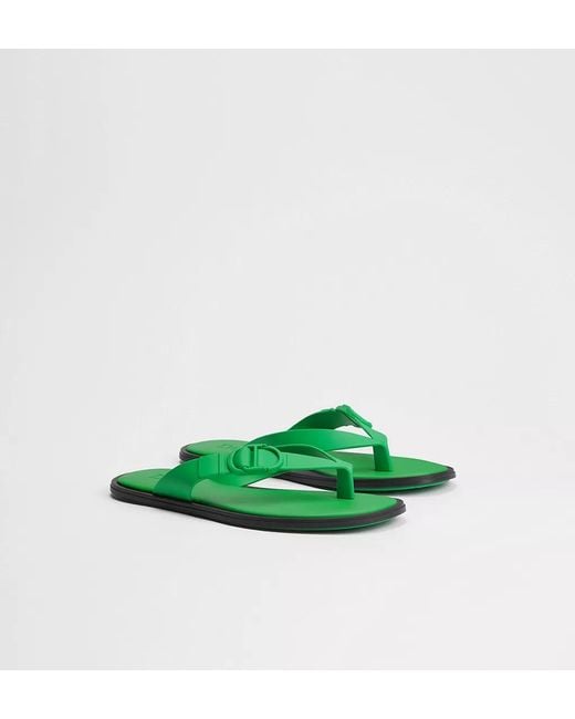 Dior Green Rivage Thong Sandal for men
