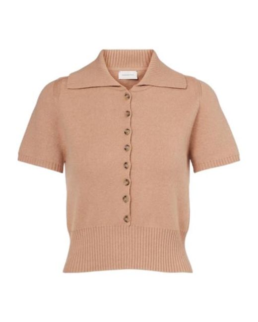Magda Butrym Natural Knitted Cotton-Blend Top