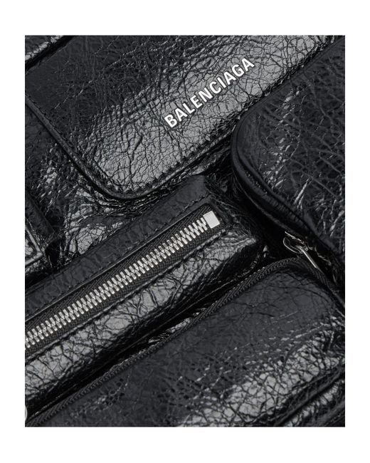 Balenciaga White Superbusy Camera Bag for men