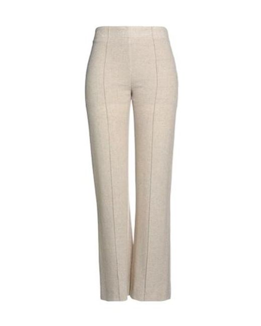 Chloé White Solid Color Casual Pants