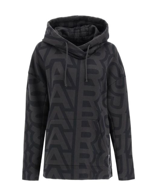 Marc Jacobs Black Monogram Oversized Hoodie