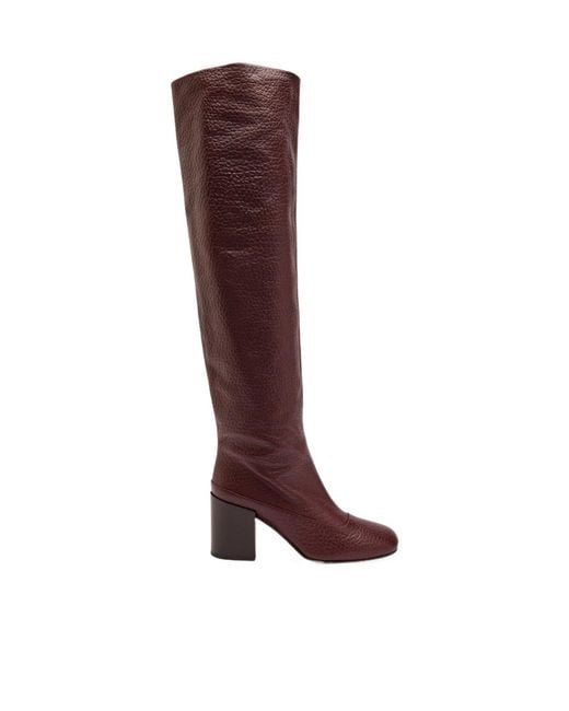 Dries Van Noten Brown Casual Leather High Boots