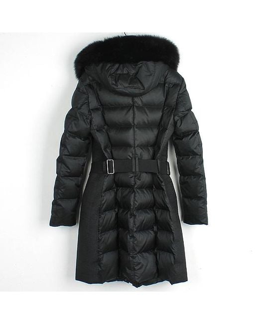 Burberry Black Long Padded Down Jacket