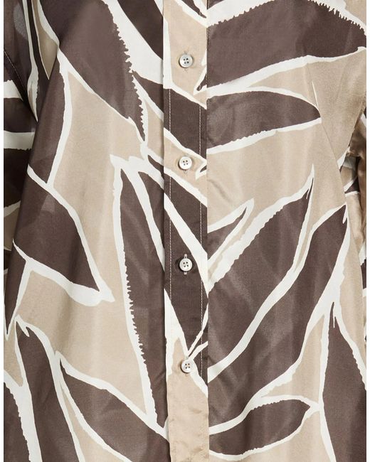 Brunello Cucinelli Gray Multi-Color Long-Sleeve Shirt