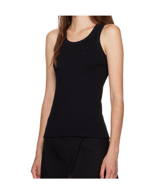 Coperni Black Organic Cotton Tank Top