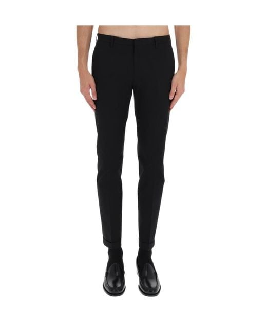 Paul Smith Black Cotton Tailored Pants for men