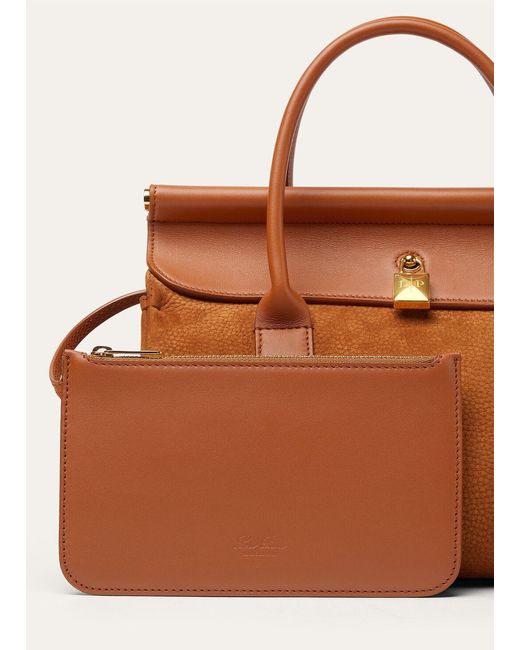 Loro Piana Brown Loom Bag L25