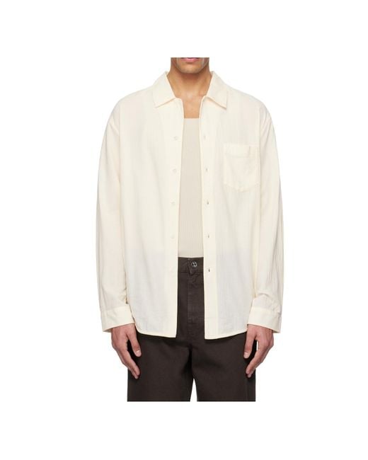 Séfr White Séfr Leo Voile Shirt for men