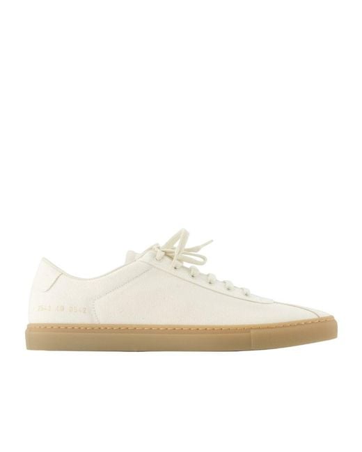 Common Projects White Tennis Canvas Low-Top Sneakers for men