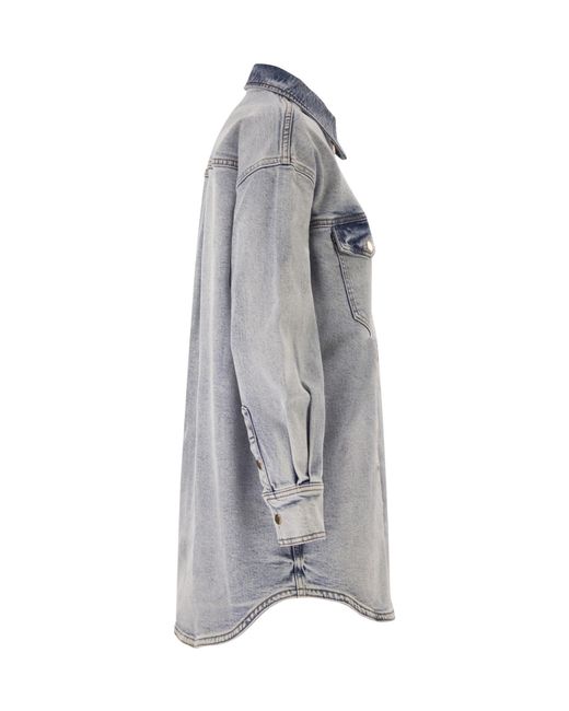 Fabiana Filippi Gray Boyfriend Shirt