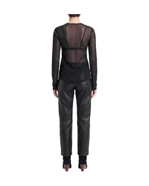 Isabel Marant Black Top Viscose, Silk