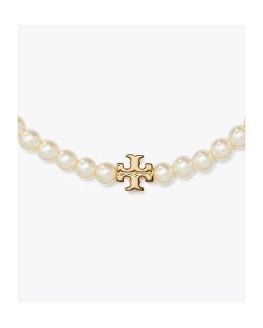 Tory Burch Metallic Kira Pearl Bracelet