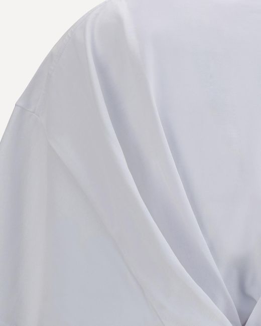 DARKPARK White Twist Back Top