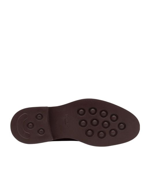 Doucal's Brown Tassel Moccasins for men