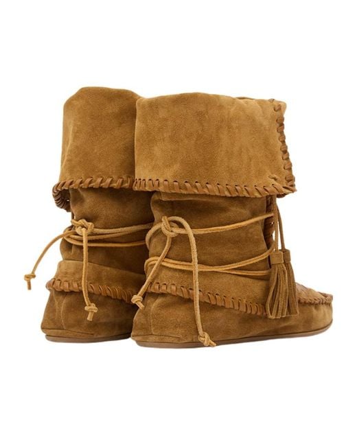 Isabel Marant Brown Tassel Detailed Boots