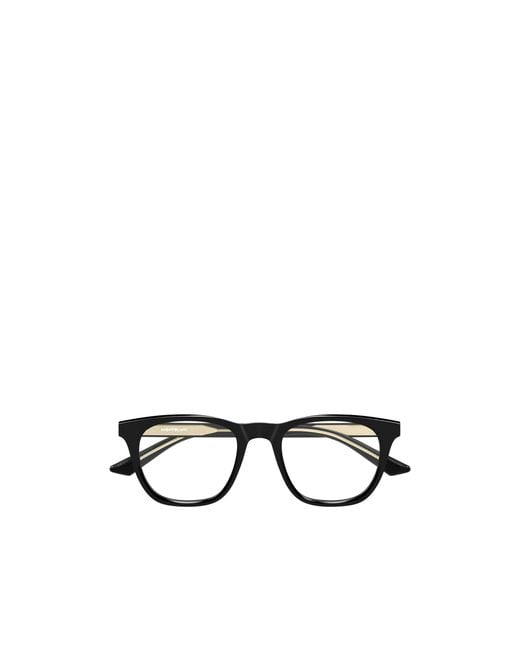 Montblanc White Eyewear Square Frame Glasses for men