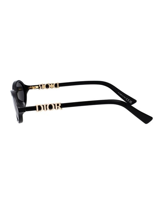 Dior White Full-Rim Sunglasses