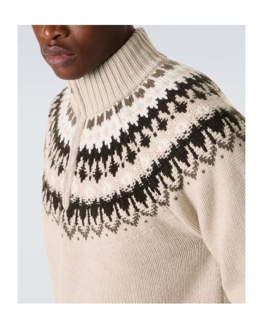 arch4 Gray Zippered Knit Sweater for men