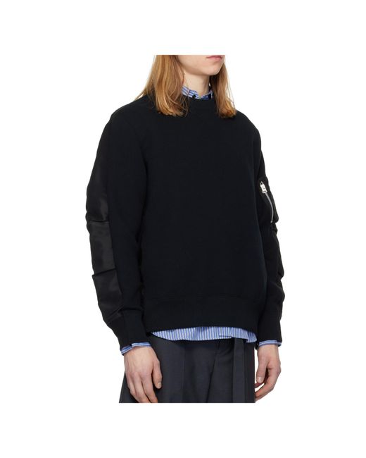 Sacai Blue Sponge Pullover for men