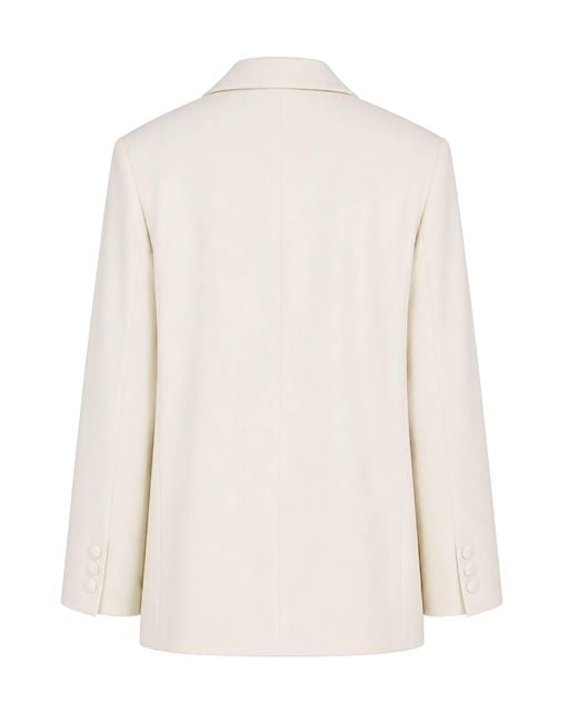FEDERICA TOSI White Long-Sleeve Suit Jacket