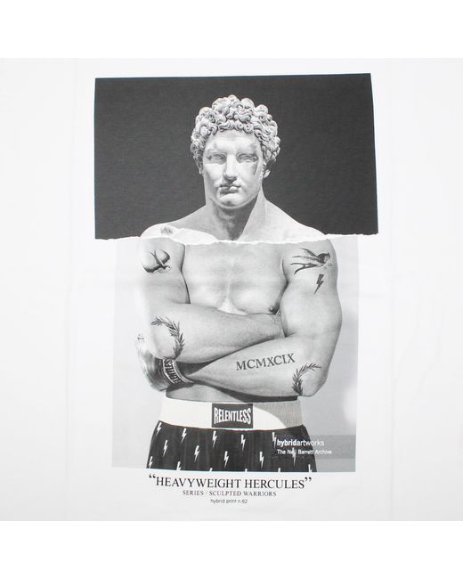 Neil Barrett White Photo Printed Short-Sleeved T-Shirt for men