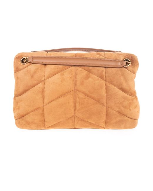 Saint Laurent Natural Monogram Envelope Shoulder Bag