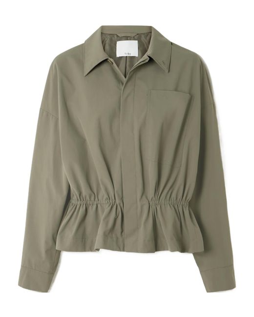 Tibi Green Shell Jacket