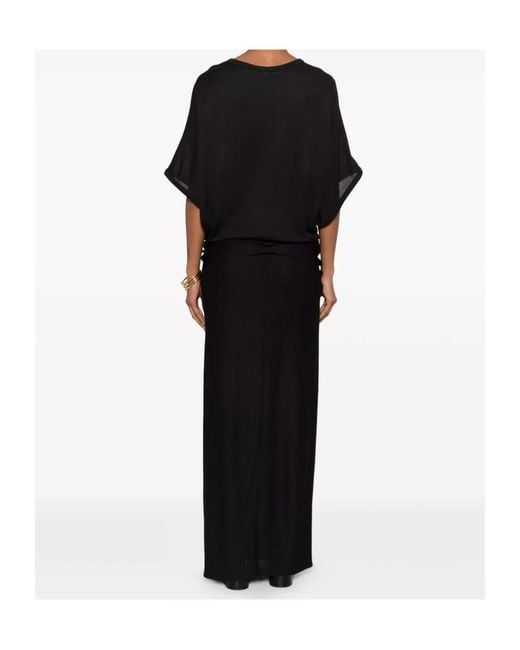 The Row Black Delyra Jersey Long Dress