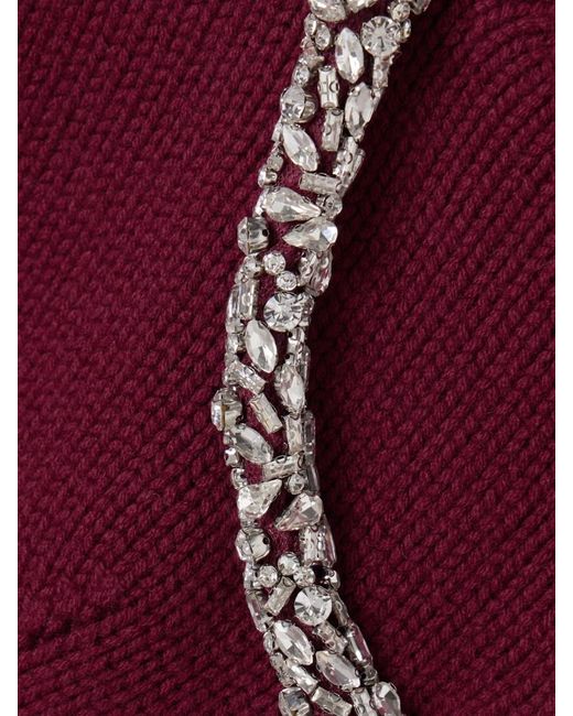 Jonathan Simkhai Red Monroe Embellished Sweater