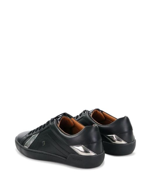 Bally Black Logo Casual Sneakers for men