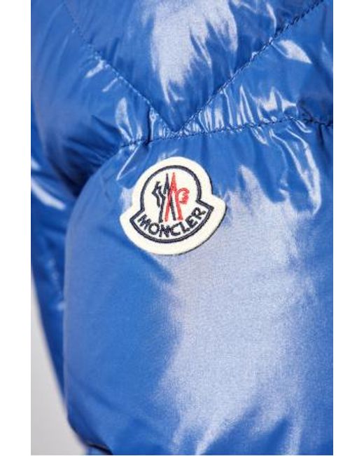 Moncler Blue Serfanto Hooded Puffer Jacket for men