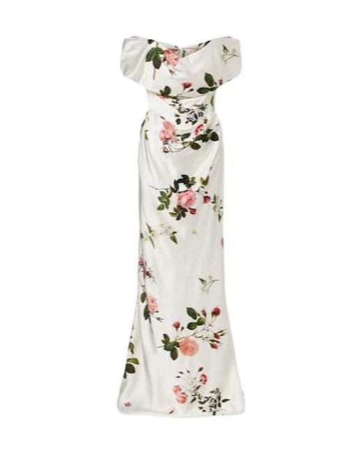 Vivienne Westwood Metallic Bridal Nova Cocotte Floral Corset Gown
