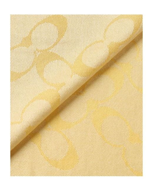 COACH Yellow Tassel Scarf