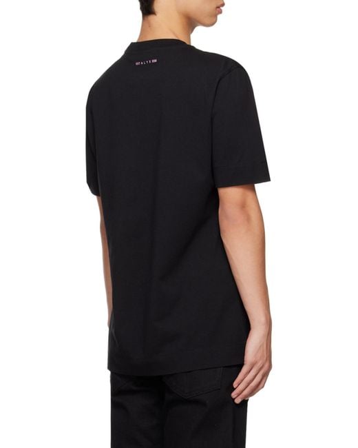 1017 ALYX 9SM Black T-Shirt With Round Neck for men