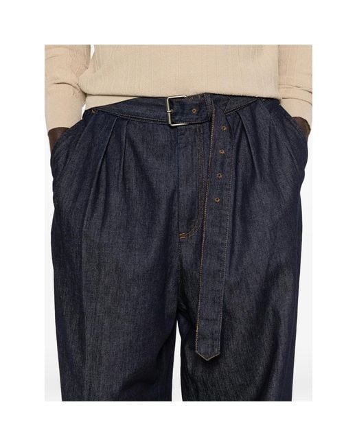 Dries Van Noten Blue Belt Loop Jeans for men
