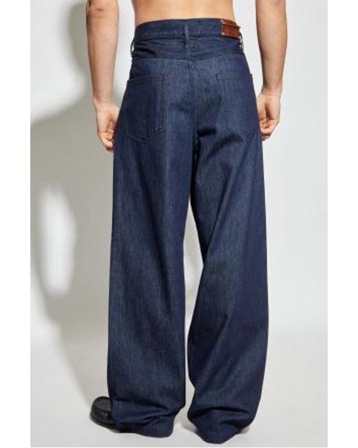 Dries Van Noten Blue Jeans With Belt Loops for men