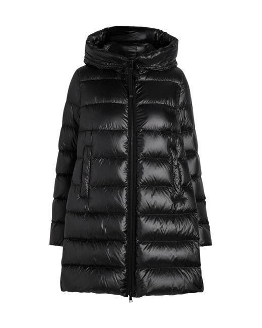 Moncler Black Suyenne Hooded Quilted Shell Parka
