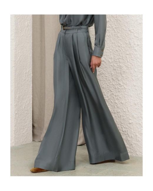 Zimmermann Gray Wide Leg Pant