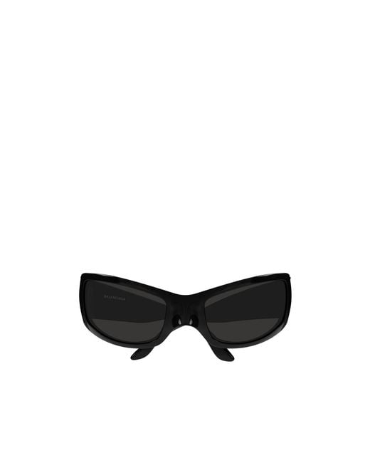 Balenciaga Black Eyewear Geometric Frame Sunglasses for men